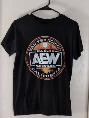 AEW San Francisco California Black Graphic Tee
